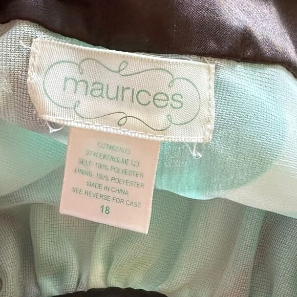 Womens Top Size 18 Teal Cream Brown Geometric Workwear Professional Career - Picture 7 of 8